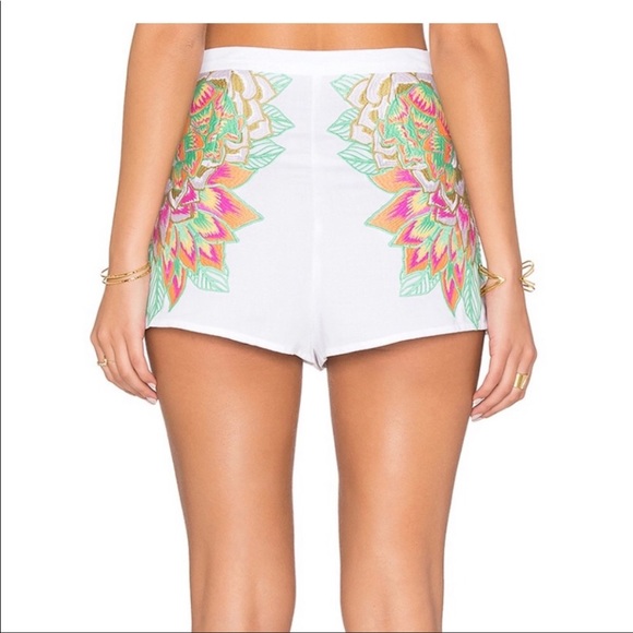✨HOST PICK ✨MARA HOFFMAN SWIM EMBROIDERED HIGH RISE SHORTS - Picture 3 of 10